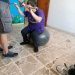 Giovane donna con disabilità che da qualche mese ha iniziato a praticare sport